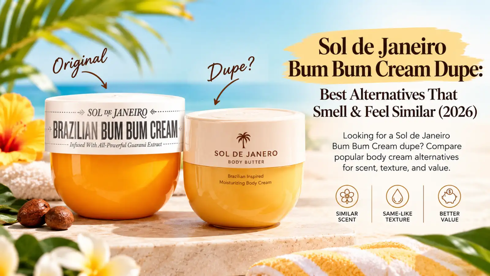 Sol de Janeiro Bum Bum Cream Dupe: Best Alternatives That Smell & Feel Similar (2026)