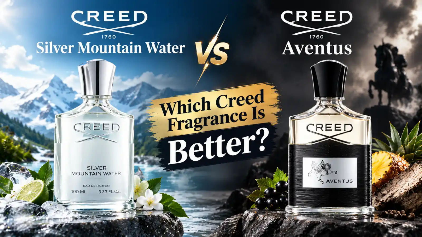 Creed Silver Mountain Water vs Aventus: Which Creed Fragrance Is Better?
