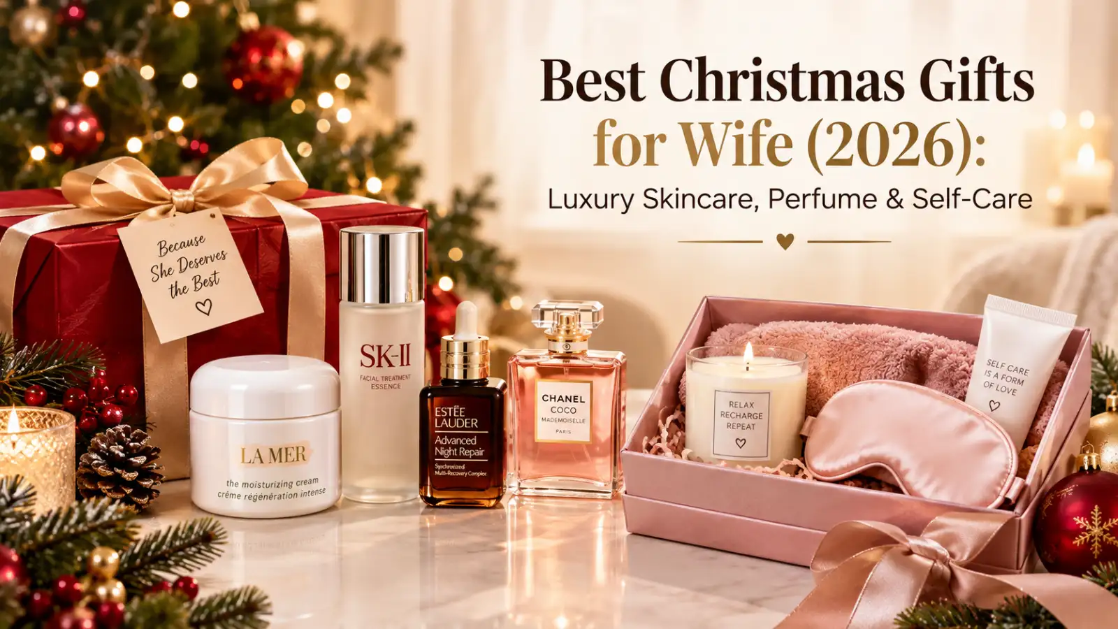 Best Christmas Gifts for Wife (2026): Luxury Skincare, Perfume & Self-Care